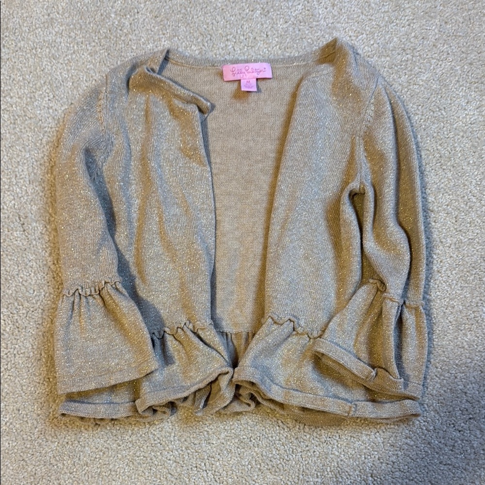 Lilly Pulitzer Gold Sweater for Kids